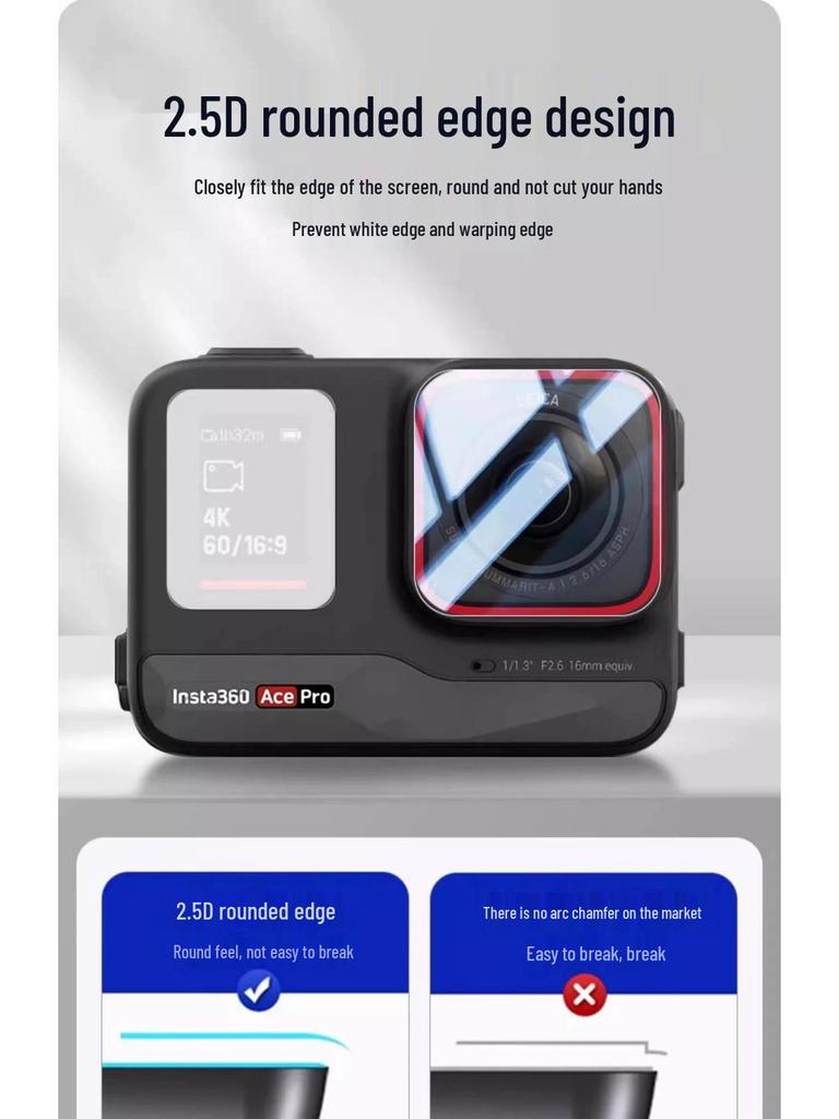 Insta360 AcePro2 Camera Accessories: Riding Headband, Chest Strap, Backpack Clip, Motorcycle Mount