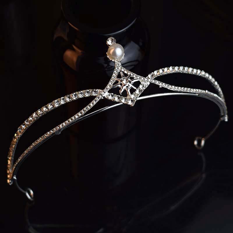 Simple Temperament Fugitive Princess Crown  Birthday Catwalk  Awards  Hair Accessories  Fashionable and Versatile Accessories
