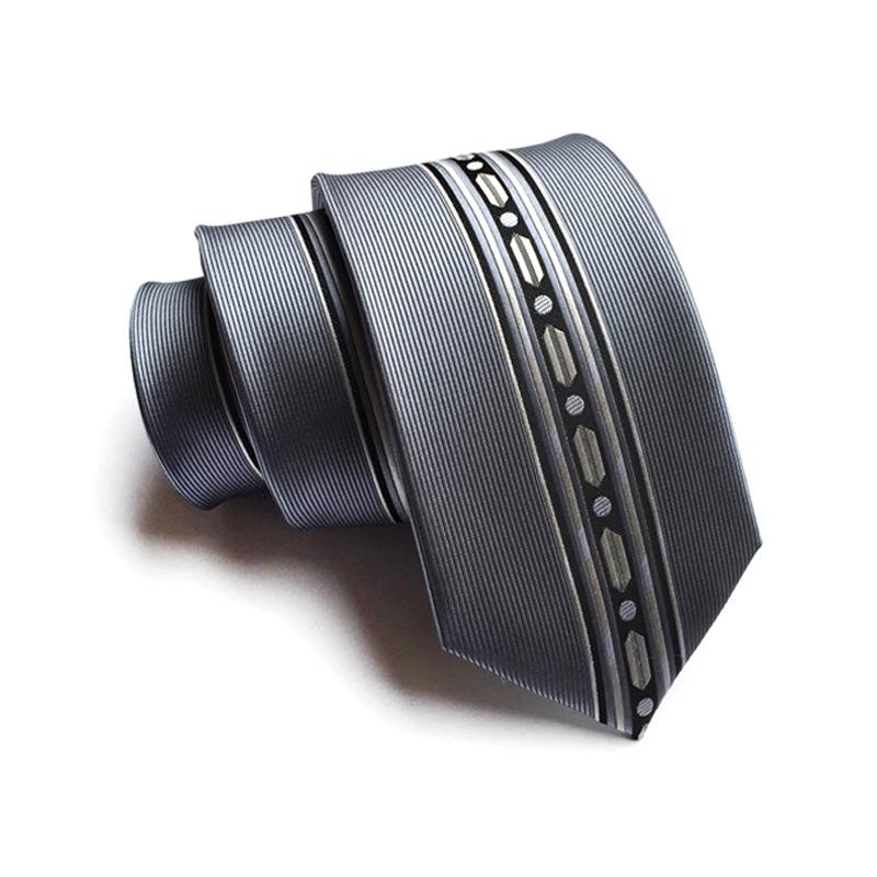 Spersonalizowany Krawat Modowy, Poliestrowy Jedwabny Żakardowy Wąski Krawat Pozycjonujący 6 cm