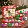 Holiday Surprise Countdown Christmas Squeeze Advent Calendar 2026, 24 Days Mini Slow Rising Fidget Desktop Decoration Toys Calendar, Sensory