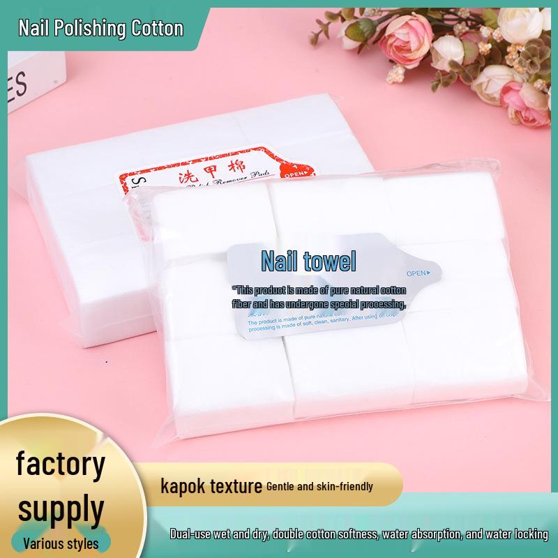 Nail Polish Remover Cotton Pads - Large Capacity Wipes for Nail Art Cleaning