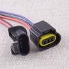 Universal 2Pcs H13 9008 Male Female Headlight Socket LED Plug Wire Harness Adapter Connector