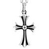 [Shinjuku Gin No Kura] Lily Cross Silver 925 Pendant Top (Chain Not Included) Men's Cross Lily Flare Lily Fleur-de-Lis