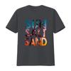 Vintage Summer Beach Sun Salt Sand Palm Tree Sunset Print Casual T Shirt Vintage Washed Soft Comfortable Breathable