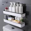 Above-Toilet Wall-Mounted Punch-Free Multifunctional Storage Rack