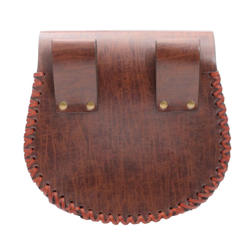 Medieval Leather Belt Pouch Renaissances Costume Accessories LARP Waist Bag Fanny Pack,Pu Leather Coin Purse Gifts