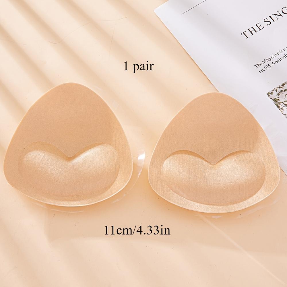 

1 Pair Of Self-Adhesive Bikini Bra Pads, Specially Designed For Swimsuits, With Adjustable Size For Push-Up Effect, Thickened Version Apricot
