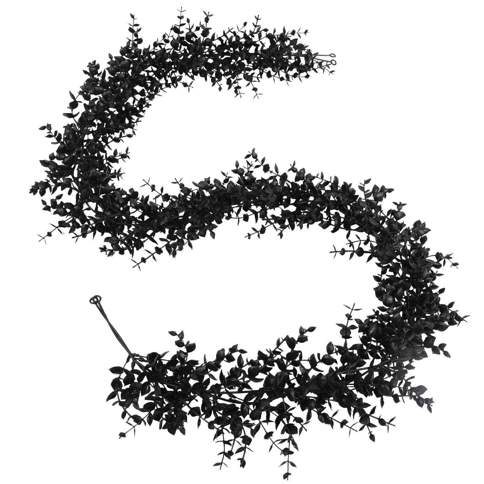 

70In Black Halloween Garland (Leaf Vine) One Size