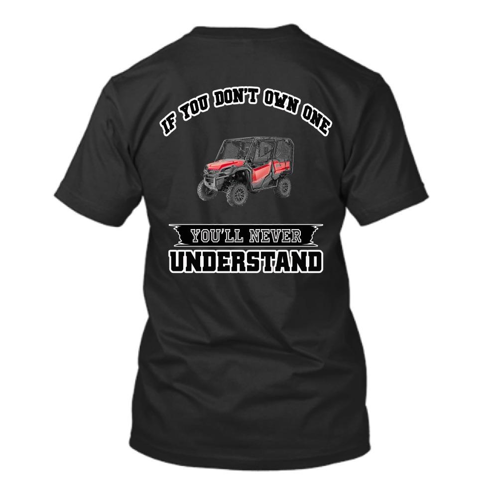 Honda Mens and Womens Tshirt Honda Pioneer 1000 Riders Summer Motorcycle Tee Racing Shortsleeved Spring Cycling Offroad Top