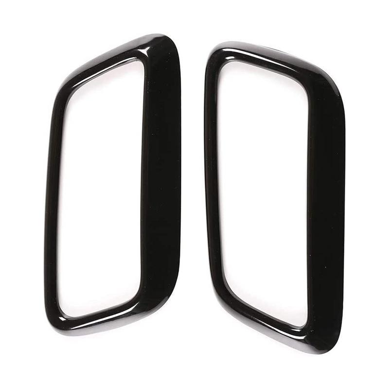 Clear Car Tail Throat Trim For Land Rover Range Rover Sport 2018- Exhaust Tail Pipe Cover Trim Single Frame Parts Gloss Blac