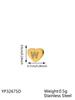 CARLIDANA Minimalist Gold Plated Stainless Steel Jewelry Initial Kids Alphabet Pendant Small Mini Heart Initial Letter Necklace