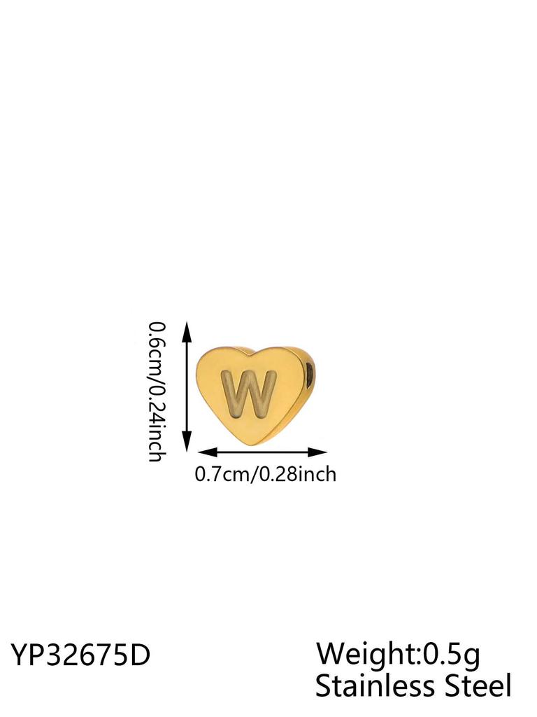 CARLIDANA Minimalist Gold Plated Stainless Steel Jewelry Initial Kids Alphabet Pendant Small Mini Heart Initial Letter Necklace