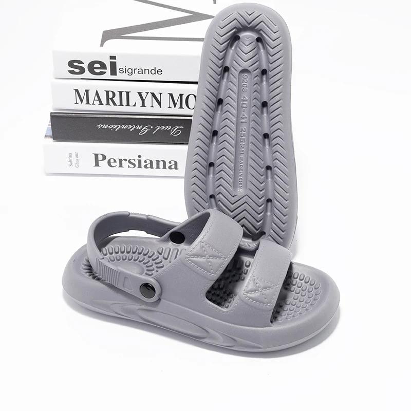 Outdoor Men Sandals Breath Lightweight Slippers Garden Shoes Clogs Couple Beach Casual Shoes Non Slip Bathroom Indoor Slippers