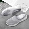 2024 New Lazy Half Drag Women's Single Shoes Baotou No Back Breathable Casual Shoes Hollow Flying Weaving Shoes