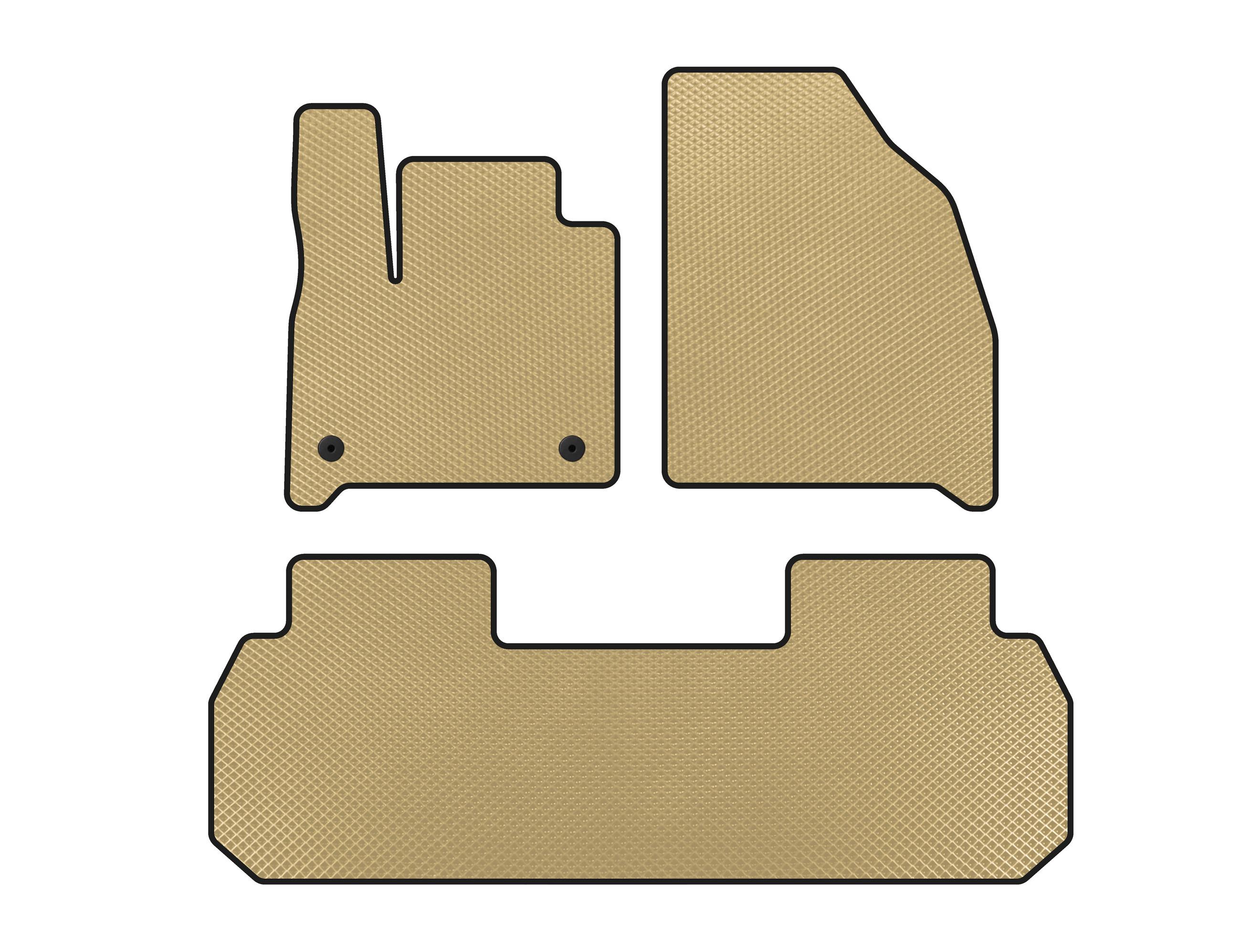 

EVA mats (2 tips, Beige) for Chevrolet Traverse 2017- гг