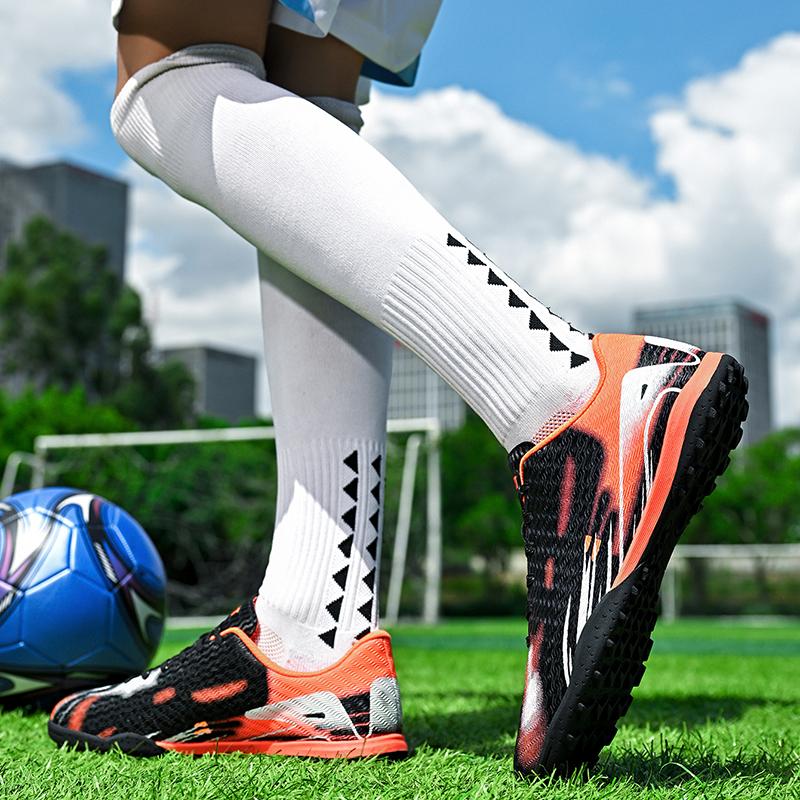 Professional men's soccer shoes TF broken nail short nail outdoor sports shoes artificial turf grip training shoes