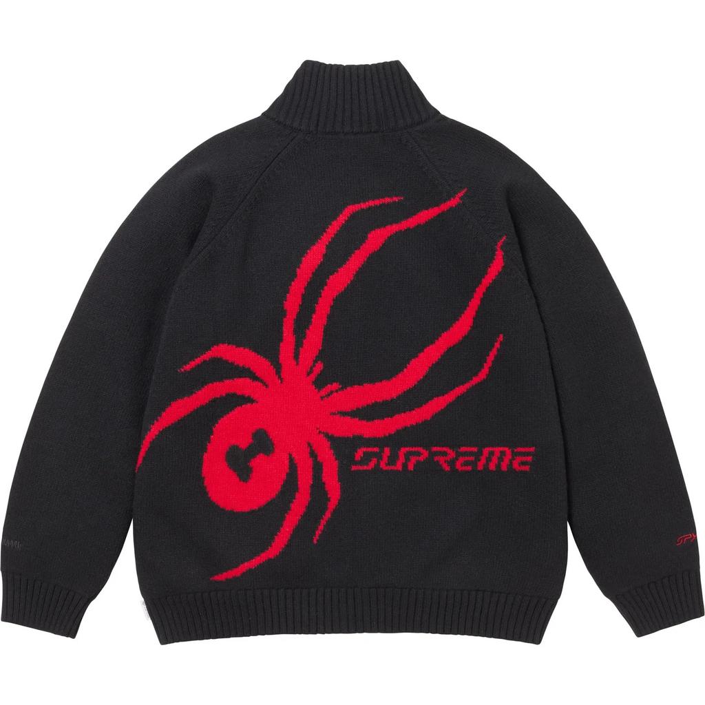 Supreme Spyder WINDSTOPPER Zip Up Sweater Black