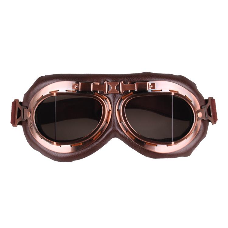 Motorcycle Riding Goggles, Vintage Classic Glasses Outdoor Sports Windproof Goggles Sand Karts