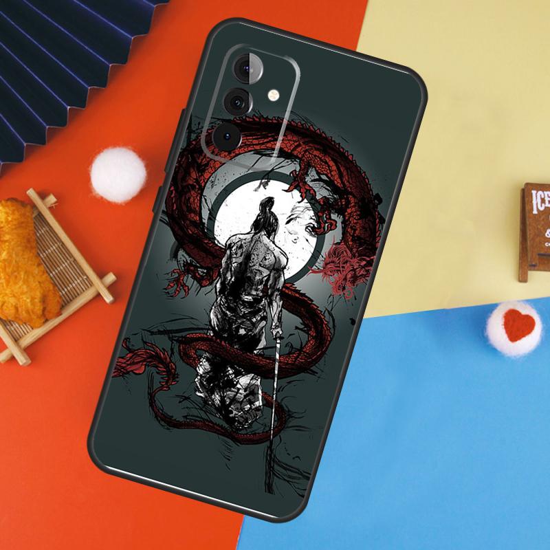 Japan The Samurai Ninja Case For Samsung Galaxy A53 A33 A13 A54 A34 A14 A56 A36 A16 A06 A12 A32 A52 A35 A17 A15 A55