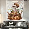 Rabbids Invasion Madness Wall Hanging Printed Fabric Blanket Decorative Tapestries for Bedroom Living Room Home Decor