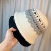 Jacquard Knitted Wool Basin Hat Women's Autumn and Winter Cold and Warm Bucket Hat