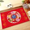 Red Lucky Anti-slip Floor Bedroom Chinese Porch Mat Door Carpet Rug