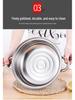 Stainless Steel Double-Ear Two-Layer Steamer Pot for Induction and Soup