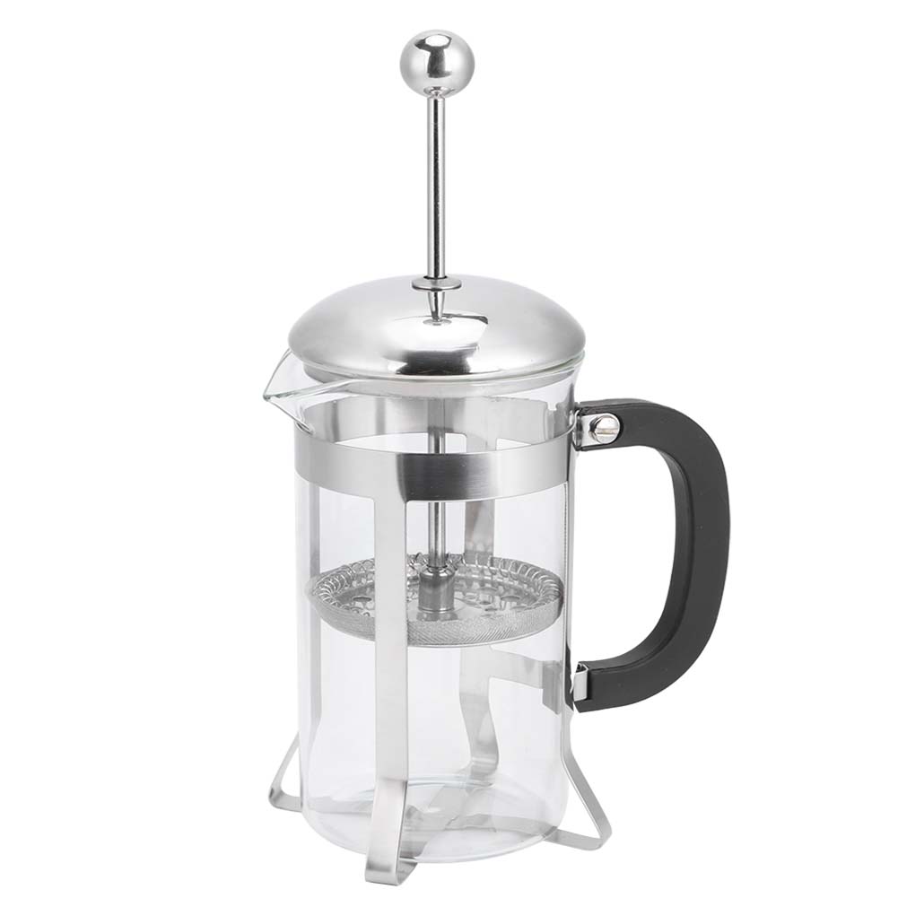 Glass Body High Temperature Resistant Press Filter Coffee Maker Coffee Pot for Household Use600ml
