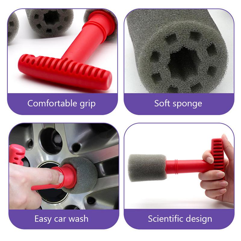 SEAMETAL Perie Roată Auto Perie Detailing Auto Unelte Curățare Piuliță Butuc Inel Oțel Pentru Perie Jantă Auto Set Perii Detailing