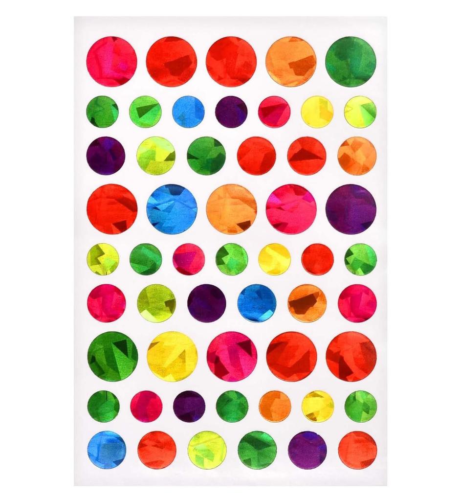 Rewards Glitter Foil Behavior Reward Chart Decoration Decals Sparkly Holographic Round Dot Heart Star Stickers for Kids Student