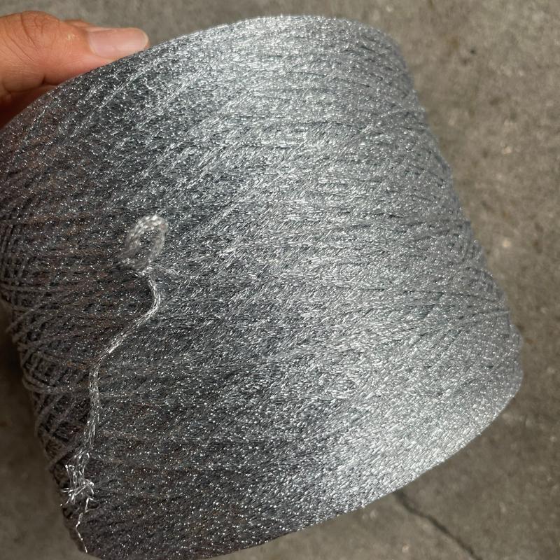 

500g Glitter Yarn Shiny Gold Silver Silk Hollow Metallized Yarn Skein Thick Crochet Knit Yarn for Knitting Sewing Crochet Thread