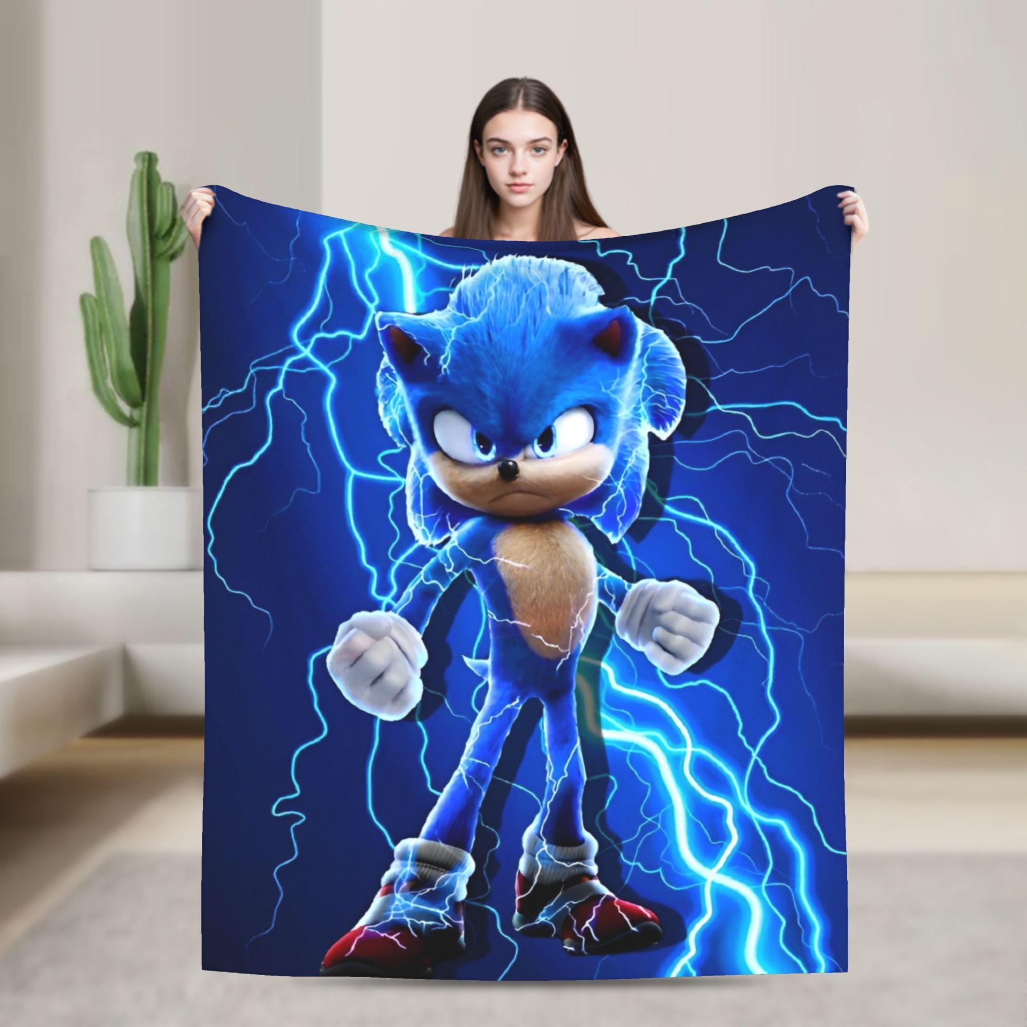 Hedgehog Shadow Blanket Flannel Funny Breathable Throw Blanket for Bedding Lounge Winter 200x150cm 80x60in