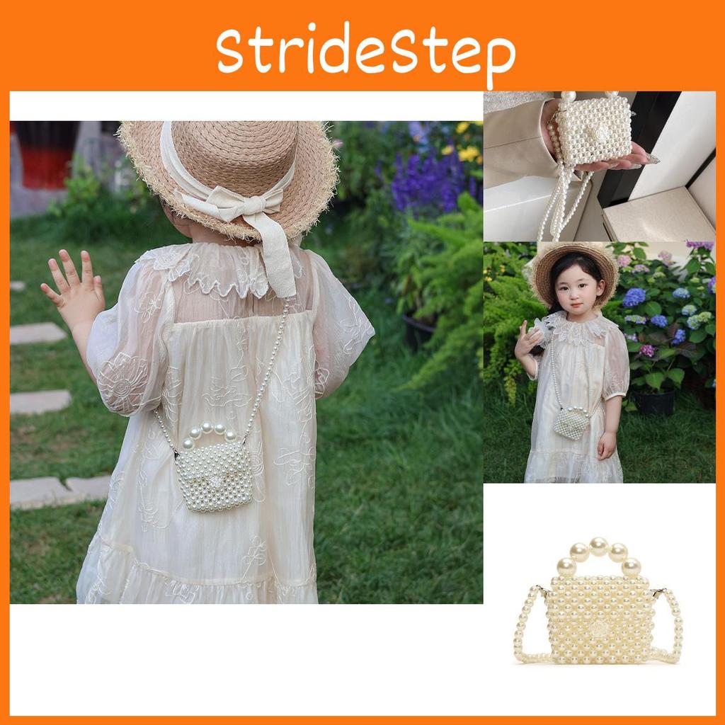 Fashionable White Pearl Handbag For Girls And Boys Ideal For Everyday Use