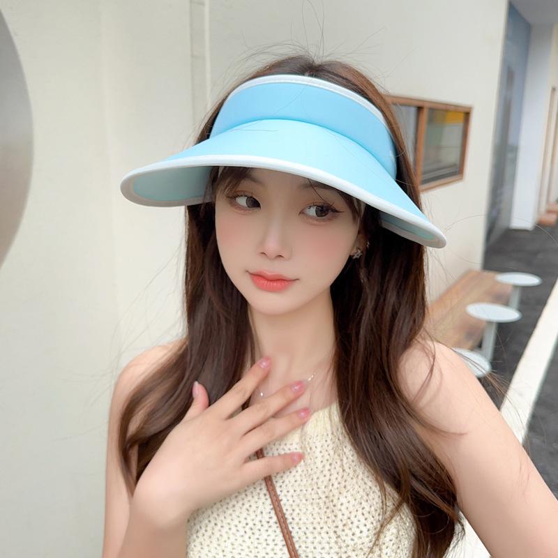 Korean Style Women's Summer Sun Hat - Cute Ice Silk Sun Protection for Outdoor Sports