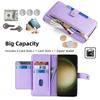 Crossbody Reißverschluss Kartenfach Geldbörse Lederhülle für Samsung Galaxy S25 Ultra S24 Plus S23 FE A16 A36 A56 A15 A35 A55 Klapp-Lanyard