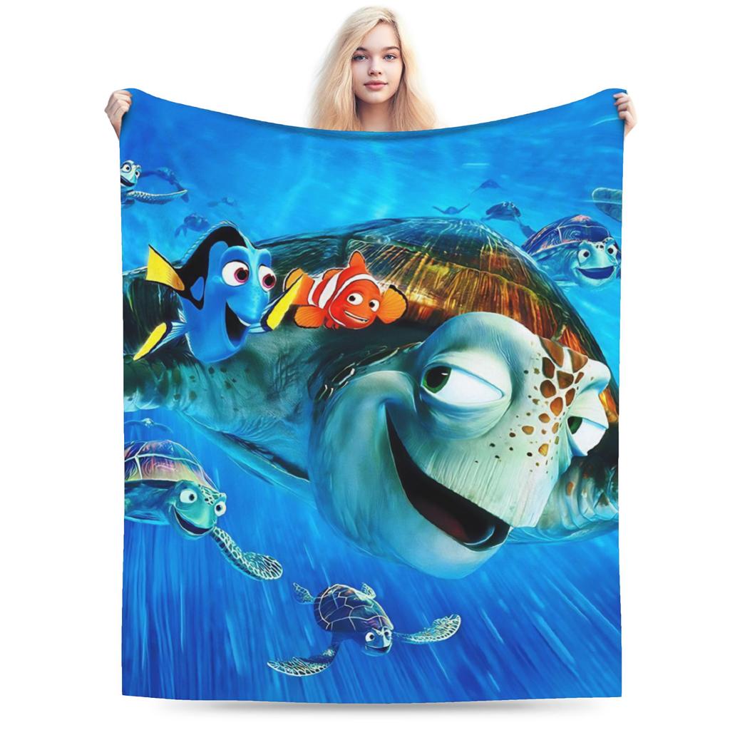Фланелевое одеяло Finding Nemos Dorys Bruce Squirt Crush  Забавные пледы для дома 200x150 см Покрывало