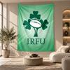 Decorative Tapestry,Ireland Rugby Printed Wall Art, Lightweight Wall Hanging For Bedroom Background