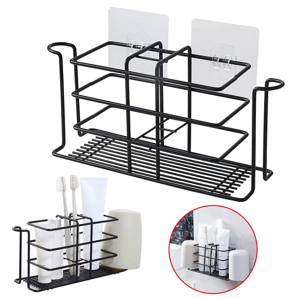 Zusätzlicher Aufbewahrungshalter Aufbewahrungsgitter Zahnbürste Waschen Edelstahl Stanzen - Zuhause Haushaltsführung & Organisieren Aufbewahrungsbehälter