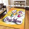 Diddl Custom Name Carpet Rug for Living Room Bedroom Home Sofa Decoration,Kids play Non-slip Floor Mat