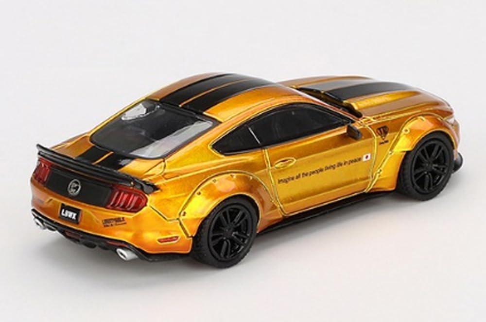 MINI GT Ford Mustang LB Gold Finished Product 1/64 LBWORKS (Left-hand Drive) MGT00847-L