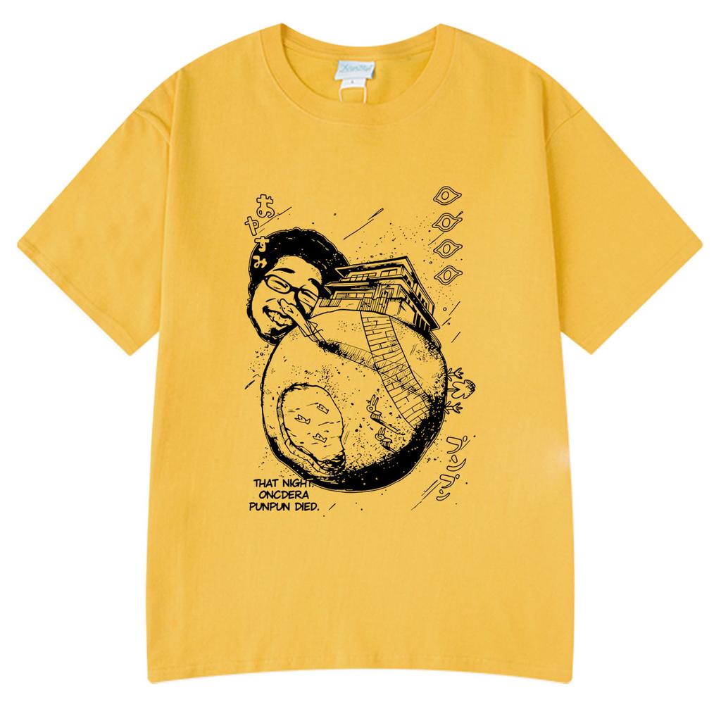 Manga Oyasumi Goodnight Punpun Tanaka Vintage Style T-shirts Men's Women Streetwear Fashion Clothing Harajuku Oversized T Shirt
