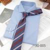 Men's 8CM Korean-British Style Jacquard Silk Striped Professional Tie