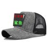 Animal embroidered baseball cap - shark design - mesh visor - curved brim sun hat