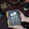 Handmade The Lovers Tarot Leather Journal – 200 Pages Gothic Spell Book of Shadows Grimoire Witchy Gifts For Women, Witch Notebook