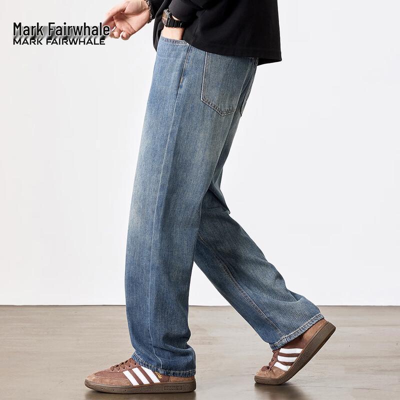 Mark Fairwhale Men's Everyday Washed Straight Denim Jeans