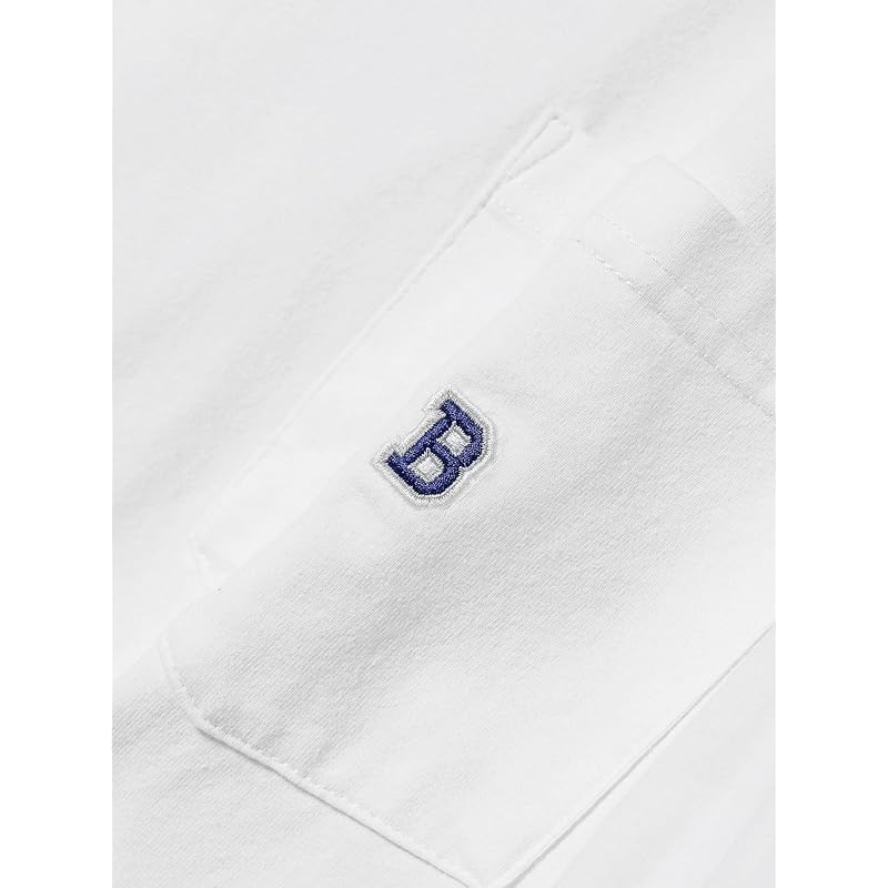 [Beams] S/S TEE B logo pocket T-shirt men's WHITE L 11041320803