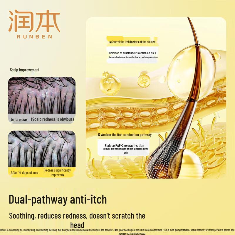 RUNBEN Teen Anti-Dandruff & Itch Relief Shampoo