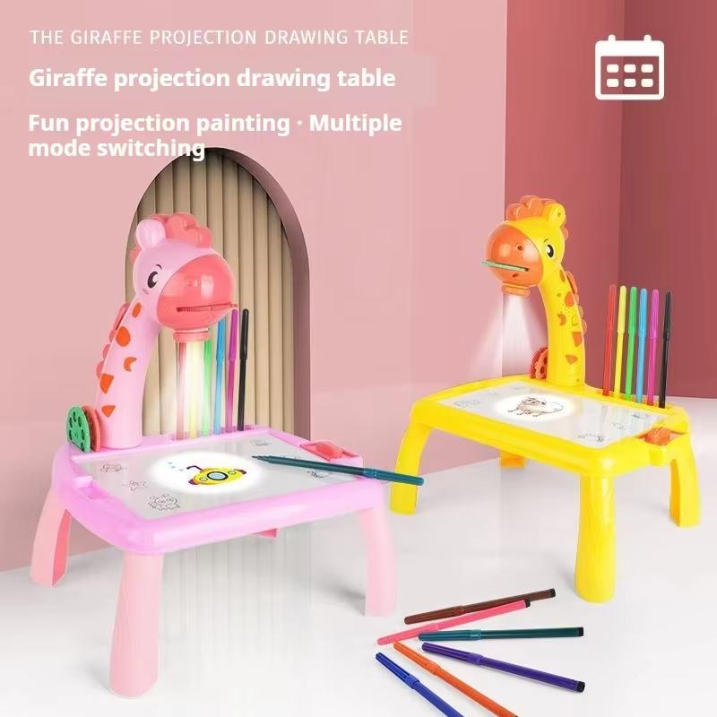 Electric Deer Projection Drawing Board Multi-Functional Writing Board Learning Drawing Can Erase Coloring Educational Toys