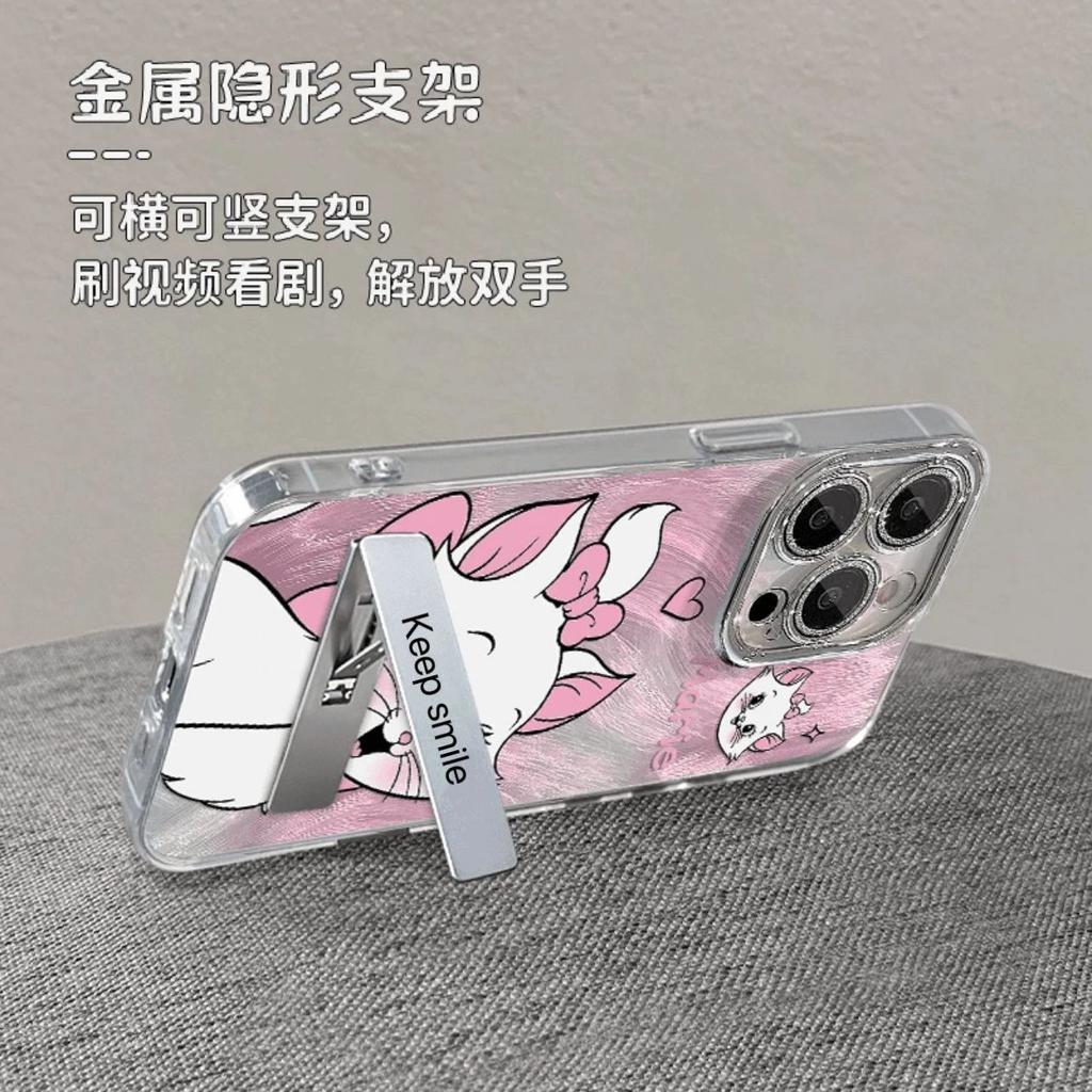Mary cat applies to Apple 16Promax mobile phone case IMD advanced sense 14 feather yarn 15 fine holes 16 popular Internet celebrities