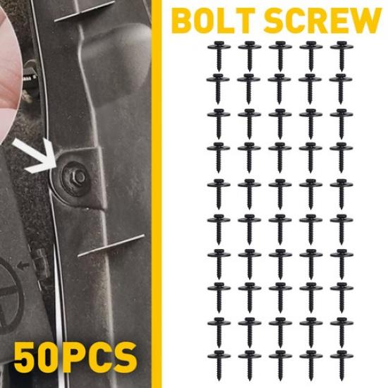 50X Car Clips for Hole Plastic Rivets Retainer Fender Push Pin Fastener Bumper A